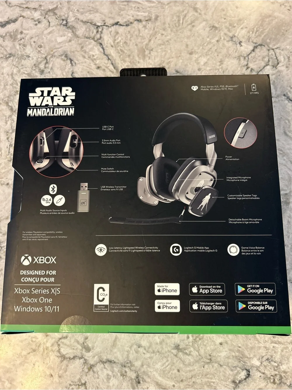 Logitech Mandalorian Gaming Headset - Silver & Black